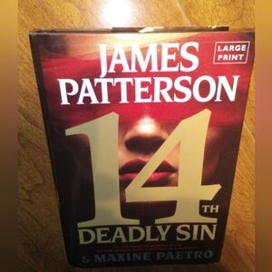 James Patterson 14th Deadly Sin Large Print Hardcover First/First 2015